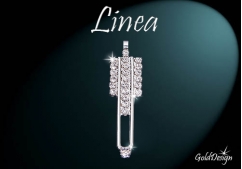 Linea -  přívěšek rhodium